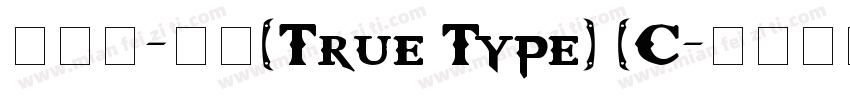 手写体-常规(True Type) (C字体转换